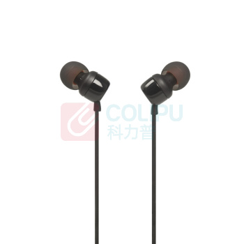 JBL 有线 耳机 T110 入耳式 (黑色)