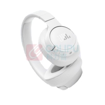 JBL 头戴式无线耳机 TUNE 720BT 纯正低频音效 蓝牙5.3 (珍珠白) 免提通话 音乐游戏网课超长续航