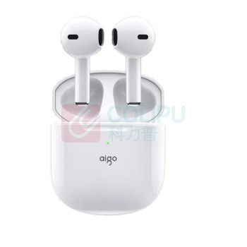 爱国者 aigo 真无线蓝牙耳机 T50 80.00g 通话音乐降噪 半入耳游戏运动跑步耳机 苹果华为小米安卓通用