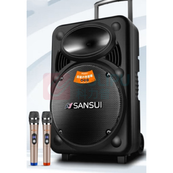 山水 sansui 户外拉杆蓝牙音箱 山水MK15-15(带2个麦克风)