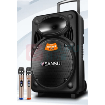 山水 sansui 户外拉杆蓝牙音箱 山水MK15-15(带2个麦克风)