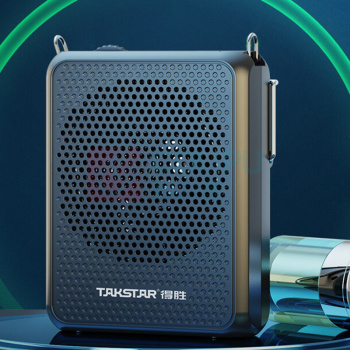 得胜 TAKSTAR 小蜜蜂扩音器教师随身腰挂便携式教学专用喊话器耳麦导游户外喇叭胜轻便大功率 E126A 有线版 (黑色)