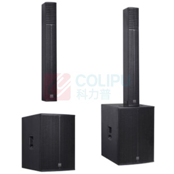 润普 Runpu 扬声器 RP-YPTZ20 无源线声源柱式 (黑色) 会议音频视频 扬声器喇叭