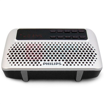 飞利浦 PHILIPS 收音机 SBM120SLV/93 插卡音箱 便携小音响 (银)