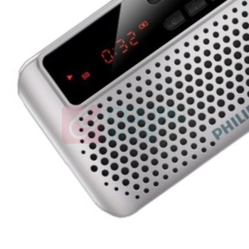 飞利浦 PHILIPS 收音机 SBM120SLV/93 插卡音箱 便携小音响 (银)