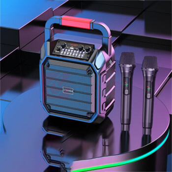 山水 sansui 音响 S-E5pro 单麦便携式家用高保真户外K歌礼物低音炮声卡播放器E5pro