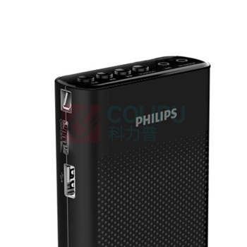 飞利浦 PHILIPS 便携式扩音器 SBM200 小蜜蜂插卡音箱 (黑色)