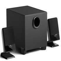 漫步者 EDIFIER 多媒体音箱 2.1声道 R101V 接口 3.5mm音频 (黑色)