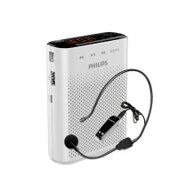 飞利浦 PHILIPS 小蜜蜂无线扩音器 SBM220 蓝牙5.1版本 教师专用插卡喇叭音箱腰挂麦克风导游便携式讲解员 升级触摸屏