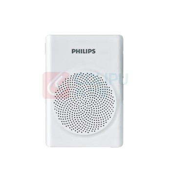 飞利浦 PHILIPS 蓝牙音箱 SBM507 无源音箱 (白色) 小蜜蜂扩音器教师专用 便携式插卡蓝牙音箱 腰挂麦克风导游喊话器讲课教学小喇叭
