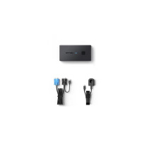 迈拓维矩 MTVIKI 自动热键2口VAG KVM切换器 黑金MT-KV2L  含KVM吊头线2根、线控1个