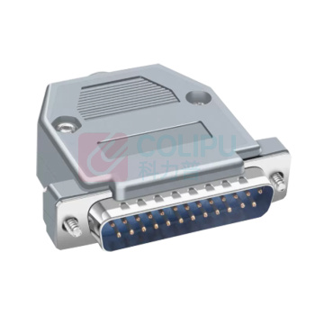 誉陆 DB头 DB25 25pin 公端 M0000 YL2511M 空心针公头  带塑胶壳