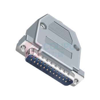 誉陆 DB头 DB25 25pin 公端 M0000 YL2511M 空心针公头  带塑胶壳