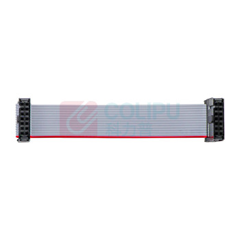 金悦 屏连接线 60P(2*30P) 100mm IDC2.54 LED扁平灰色排线JTAG下载线 