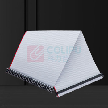金悦 屏连接线 60P(2*30P) 100mm IDC2.54 LED扁平灰色排线JTAG下载线 