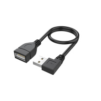 炬信科技 USB延长线 USB2.0线【右弯】 0.3米