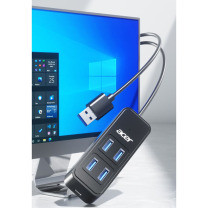 宏基 USB3.0分线器扩展坞 四口1.5米 (黑)
