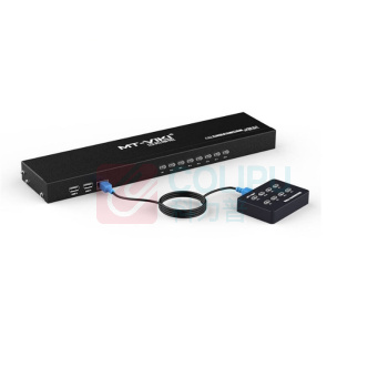 迈拓维矩 MTVIKI 多电脑kvm切换器含八根KVM线 MT-801UK-L VGA8口 八进一出 2口usb键鼠 迈拓维矩 多电脑kvm切换器 MT801UKL VGA8口 八进一出 2口usb键鼠