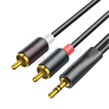 绿联 UGREEN 音频线 90656 AV195 10米 一分二3.5mm转双莲花头2RCA
