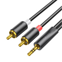 绿联 UGREEN 音频线 90656 AV195 10米 一分二3.5mm转双莲花头2RCA
