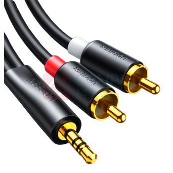 绿联 UGREEN 音频线 90656 AV195 10米 一分二3.5mm转双莲花头2RCA