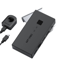 迈拓维矩 MTVIKI VGA KVM切换器 MT-KV2L 二进一出2口配线 配桌面线控+键盘热键切换 2进1出多电脑切换器