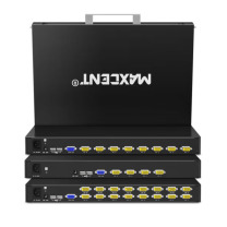 麦森特 MAXCENT KVM切换器 CL-1708D 分辨率:1920x1080:输入:VGAx8路 17.3英寸显示屏 兼容各类计算机平台