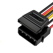 胜为 SATA电源转接线 大4Pin转15Pin一分一延长线 SPC-102 0.2米
