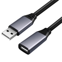 也仁 USB2.0延长线 YRU2-150 50米【带芯片】 USB2.0 公对母 内置信号放大器芯片