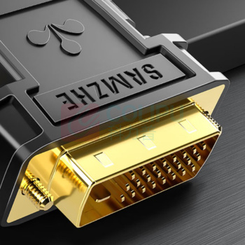 山泽 SAMZHE 转换器 ZH-340 DVI公转HDMI母镀金转接头 DVI24+1/DVI-D转HDMI延长线 电脑显卡显示器投影仪转换线