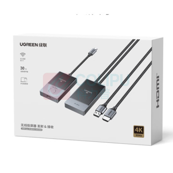 绿联 UGREEN HDMI同屏器Type-C无线投屏器点对点30米传输器 35032 CM738