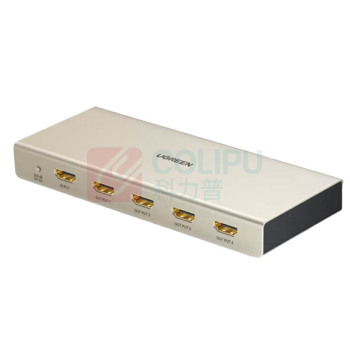 绿联 UGREEN HDMI视频信号分配器 40277 一进四出 支持4K高清分辨率3840×2160