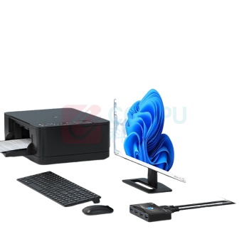 迈拓维矩 MTVIKI 打印机共享器 MT-SW324 材质:ABS 规格:93.5×53×18.5mm 颜色:黑色