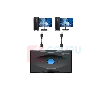 迈拓维矩 MTVIKI 打印机共享器 MT-SW224 材质:ABS 规格:93.5×52.8×18.4mm 颜色:黑色