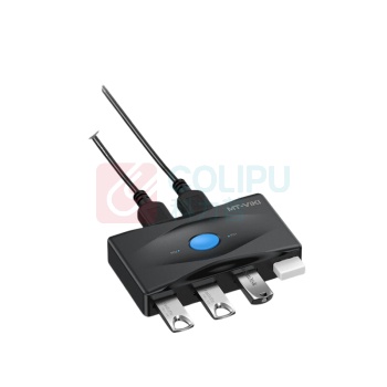 迈拓维矩 MTVIKI 打印机共享器 MT-SW224 材质:ABS 规格:93.5×52.8×18.4mm 颜色:黑色