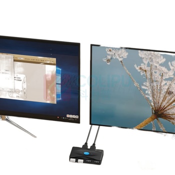 迈拓维矩 MTVIKI 打印机共享器 MT-SW224 材质:ABS 规格:93.5×52.8×18.4mm 颜色:黑色
