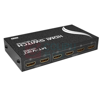 迈拓维矩 MTVIKI HDMI切换器 MT-HD2-4 材质:金属 规格:142×78×24mm 颜色:黑色