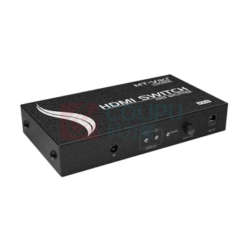 迈拓维矩 MTVIKI HDMI切换器 MT-HD2-4 材质:金属 规格:142×78×24mm 颜色:黑色