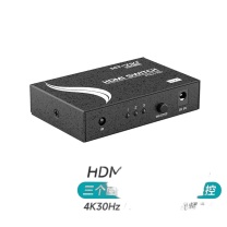 迈拓维矩 MTVIKI HDMI切换器 MT-SW301-MH 材质:金属 规格:61×95.5×21.9mm 颜色:黑色