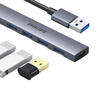飞利浦 PHILIPS 扩展坞 SWR1604F/93 接口数量:5个 接口类型:USB3.0;Type-C 线长:1500mm