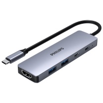 飞利浦 PHILIPS 扩展坞 SWR1607L/93 接口数量:5个 接口类型:HDMI;USB3.0;PD充电;Type-C