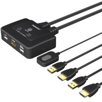 麦森特 MAXCENT KVM切换器 AE-102H 几进几出:2进1出 分辨率:4K/60Hz 连接线:HDMI;USB