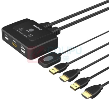 麦森特 MAXCENT KVM切换器 AE-102H 几进几出:2进1出 分辨率:4K/60Hz 连接线:HDMI;USB