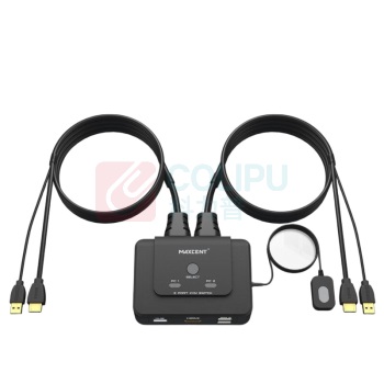 麦森特 MAXCENT KVM切换器 AE-102H 几进几出:2进1出 分辨率:4K/60Hz 连接线:HDMI;USB