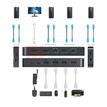 迈拓维矩 MTVIKI KVM切换器 MT-KH4 几进几出:4进1出 分辨率:4K/30Hz 连接线:HDMI