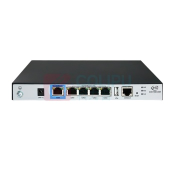 华三 无线控制器 MSG360-4-PWR (黑色) 接口类型:4×GE(PoE+)1×GE 规格:220×145×27mm