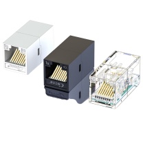 CNCOB 网线转接头 CN-ZT2002/T-6 (透明色) 接口类型:RJ45 规格:31.6×16.1×14.5mm
