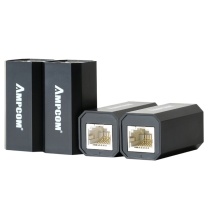 安普康 网线水晶头 AMCAT6BK102 (双色) 接口类型:RJ45 材质:ABS 规格:25×48mm
