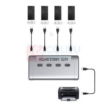 迈拓维矩 MTVIKI usb打印机共享器 MT-SW241-CH 4进1出
