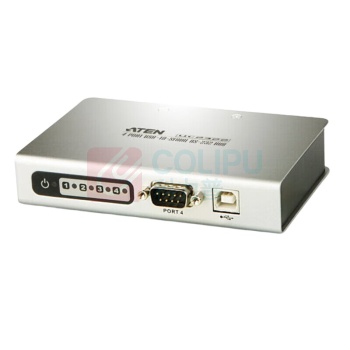 宏正 ATEN 4口USB转串口RS-232界面集线器数据传输高达115.2Kbps工业级 UC2324